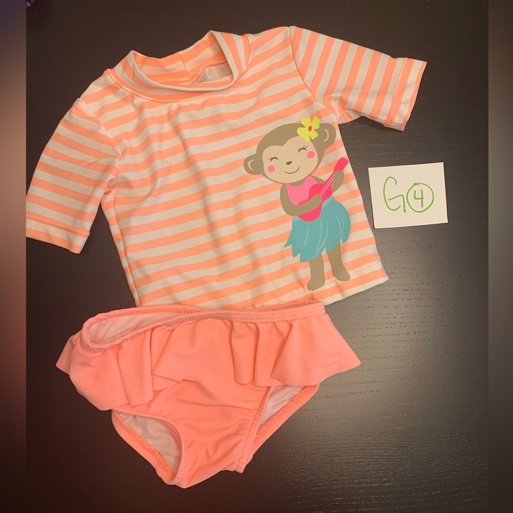 Carter’s 9m Two Piece Monkey Theme Swimsuit